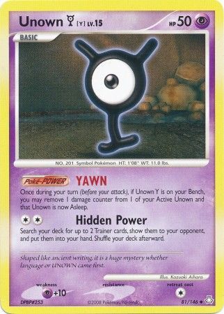 Unown Y 81/146