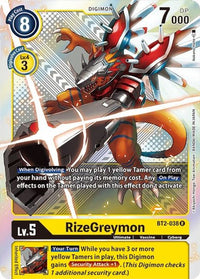 RizeGreymon BT2-038 (Premium Pack Set 01) Sellado-Kantocards