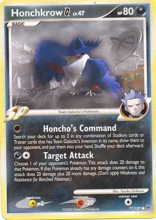 Honchkrow Pokémon G 77/127