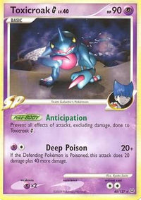 Toxicroak Pokémon G 40/127-Kantocards