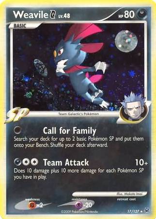 Weavile Pokémon G 17/127-Kantocards