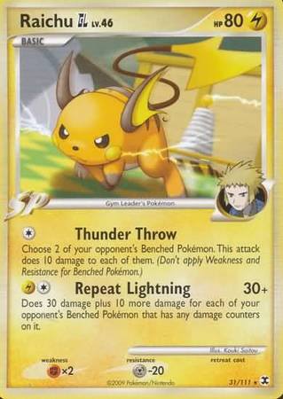 Raichu Pokémon GL 31/111-Kantocards