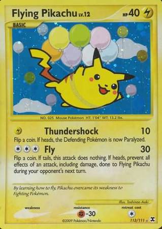 Flying Pikachu 113/111-Kantocards