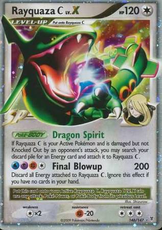 Rayquaza Pokémon C LV.X 146/147 -Ver Condición- (Subasta)