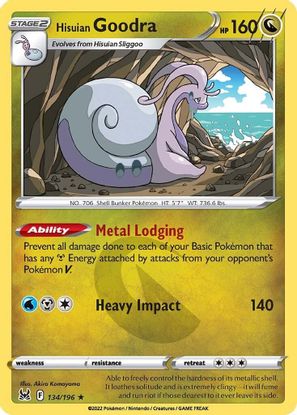 Hisuian Goodra 134/196 - Holo