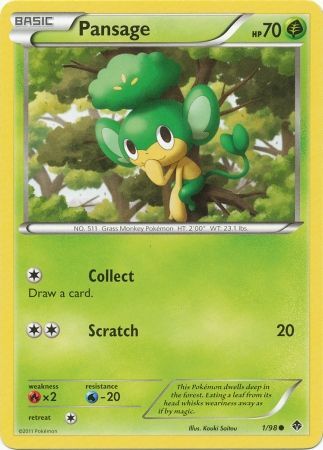 Pansage 1/98-Kantocards