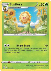Sunflora 006/195 Reverse Holo-Kantocards