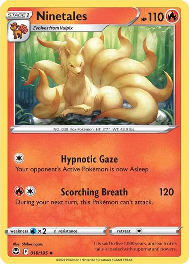 Ninetales 018/195 Reverse Holo