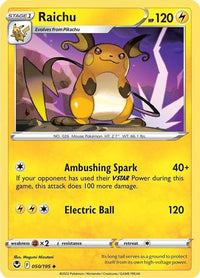 Raichu 050/195 Reverse Holo-Kantocards