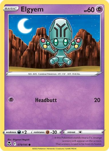 Elgyem 079/195 Reverse Holo