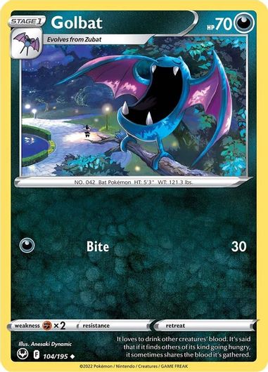 Golbat 104/195 Reverse Holo