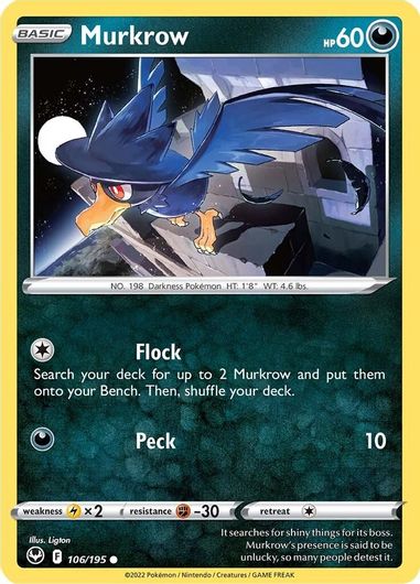 Murkrow 106/195 Reverse Holo