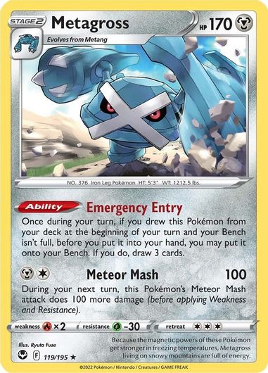 Metagross 119/195 Reverse Holo