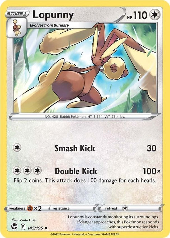 Lopunny 145/195 Reverse Holo
