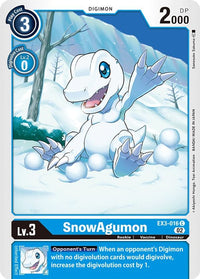 SnowAgumon EX3-016-Kantocards