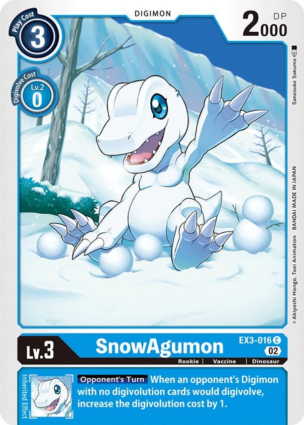 SnowAgumon EX3-016