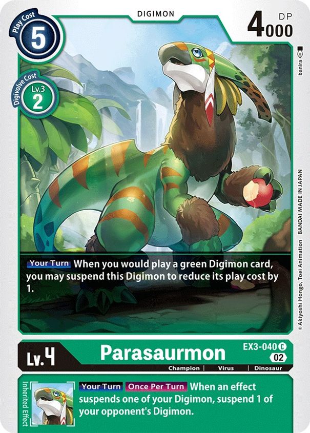 Parasaurmon EX3-040 – Kantocards