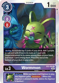 Wormmon EX3-055-Kantocards
