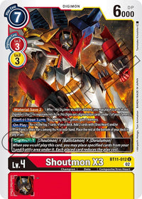 Shoutmon X3 BT11-012 Holo-Kantocards