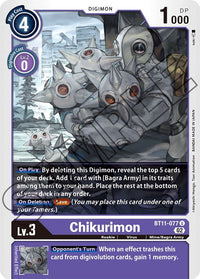 Chikurimon BT11-077 Holo-Kantocards