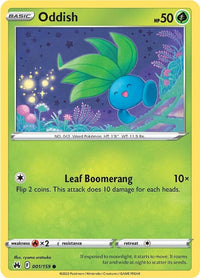 Oddish 001/159 Reverse Holo-Kantocards