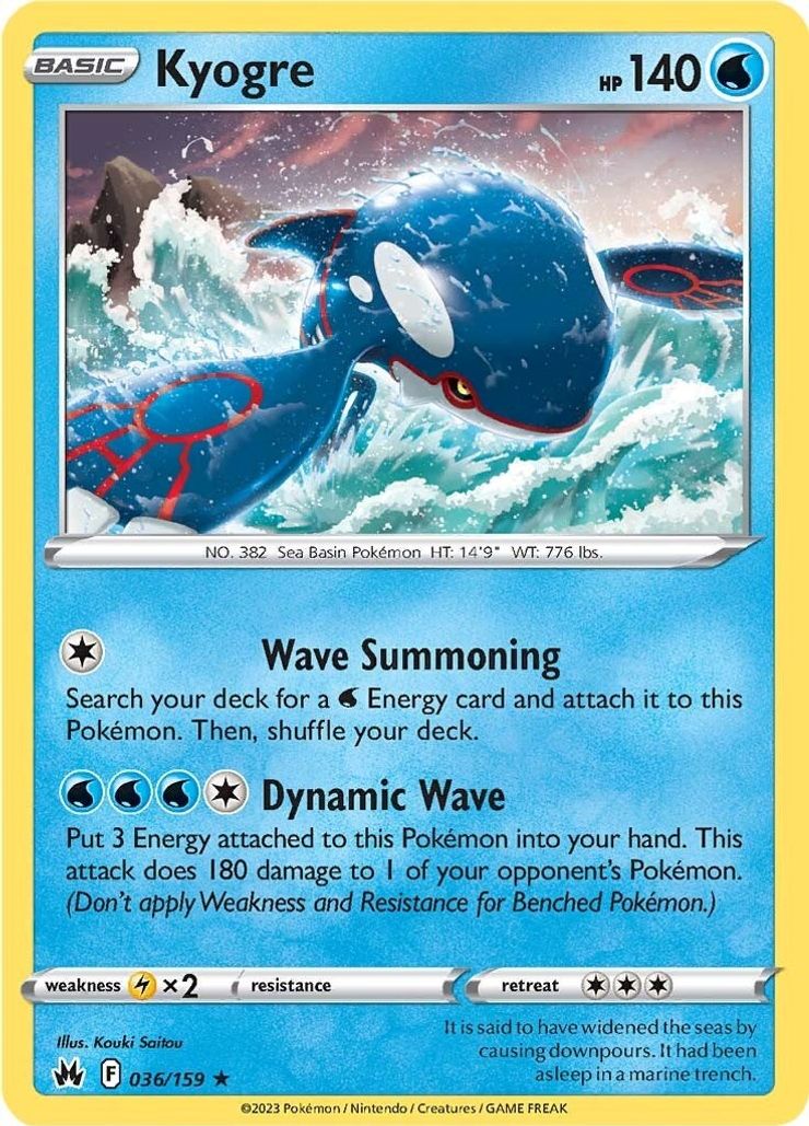 Kyogre 036/159 - Holo