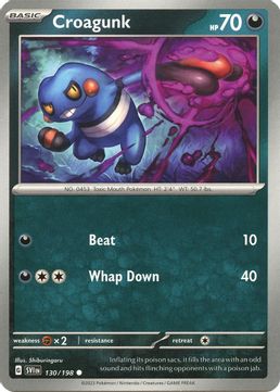 Croagunk - 130/198 Reverse Holo