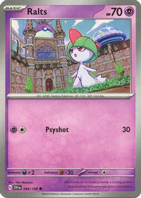 Ralts - 084/198 Reverse Holo-Kantocards