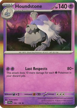 Houndstone - 106/198 Reverse Holo