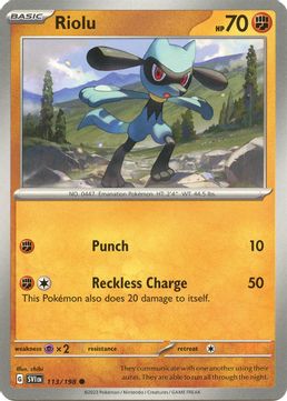 Riolu - 113/198 Reverse Holo