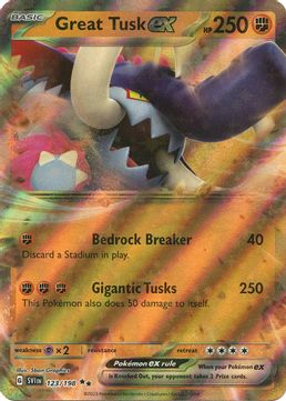 Great Tusk ex - 123/198 - Double Rare (ESPAÑOL)