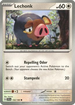 Lechonk - 154/198 Reverse Holo
