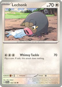 Lechonk - 156/198 Reverse Holo