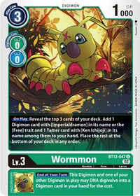Wormmon BT12-047 U-Kantocards