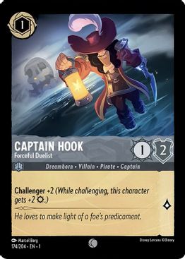 Captain Hook - Forceful Duelist  - 174/204 - Common