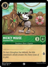 Mickey Mouse - Steamboat Pilot - 89/204 - Common - Cold Foil-Kantocards