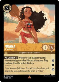 Moana - Of Motunui - Rare - 14/204 - Cold Foil-Kantocards