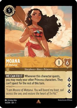 Moana - Of Motunui  - Rare - 14/204 - Cold Foil