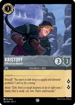 Kristoff - Official Ice Master  - 182/204 - Common - Cold Foil