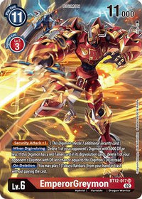 EmperorGreymon (Alternate Art) BT12-017 SR-Kantocards