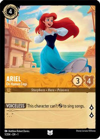 Ariel - On Human Legs - Uncommon - 1/204 - Cold Foil-Kantocards