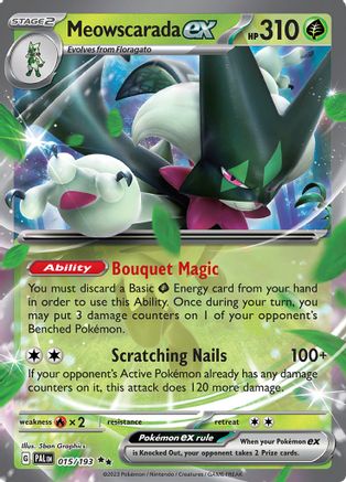Meowscarada ex - 015/193 - Double Rare (español)