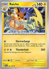 Raichu - 064/193 (Reverse Holo)-Kantocards