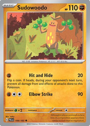 Sudowoodo - 109/193 (Reverse Holo)