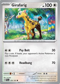 Girafarig - 154/193-Kantocards