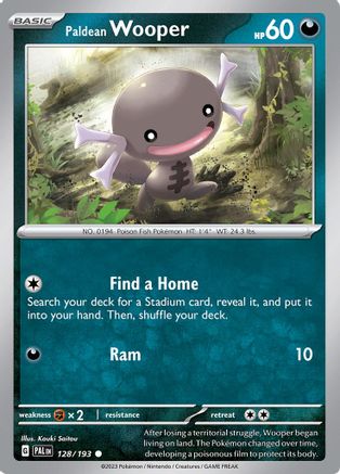 Paldean Wooper - 128/193 (Reverse Holo)