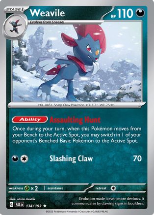 Weavile - 134/193 (Holo)
