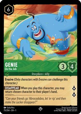 Genie - On the Job  - 75/204 - Super Rare - Cold Foil