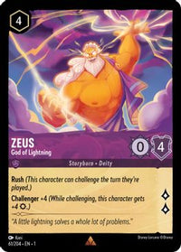 Zeus - God of Lightning - 61/204 - Rare - Cold Foil-Kantocards