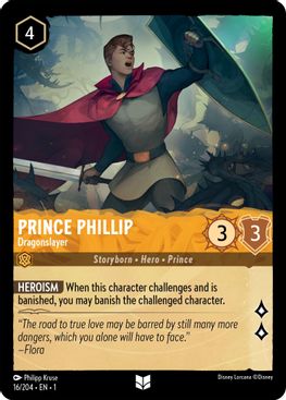 Prince Phillip - Dragonslayer  - Uncommon - 16/204 - Cold Foil